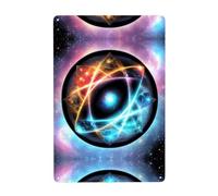 UDFKGLP Maravilloso diseño de universo de hojalata, 20,3 x 30,5 cm, hecho de hojalata, resistente al desgaste y duradero