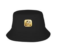 UDFKGLP Seal in The Square - Gorro de pescador para adultos, para hombres y mujeres, plegable, para actividades al aire libre, color negro