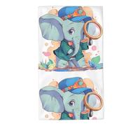 UDFKGLP The Little Elephant on The Adventure - Toallas de toalla con patrón de aventura de 27.5 x 16 pulgadas, respetuosas con la piel, absorbentes, esponjosas y suaves para baño, playa, exteriores