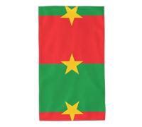 UDFKGLP Toalla con patrón de la bandera de Burkina Faso de 27.5 x 16 pulgadas, agradables al tacto, absorbentes, esponjosas y suaves para baño, playa, exteriores