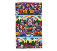 UDFKGLP Toallas con patrón del Día de los Muertos de 27.5 x 16 pulgadas, agradables al tacto, absorbentes, esponjosas y suaves para baño, playa, exteriores
