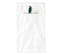 UDFKGLP Toallas de toalla con diseño de pingüino entre margaritas de 27.5 x 16 pulgadas, respetuosas con la piel, absorbentes, esponjosas y suaves para baño, playa, exteriores