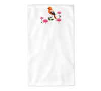 UDFKGLP Toallas de toalla con patrón de pájaro naranja entre flores, 27.5 x 16 pulgadas, agradables al tacto, absorbentes, esponjosas y suaves para baño, playa, exteriores
