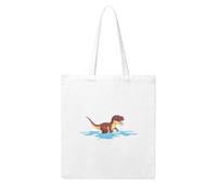 UDFKGLP Tyrannosaurus Rex taking a bath Pattern - Bolsa de lona para mujer, fuerte y duradera para viajar, ir de compras, uso diario, talla única