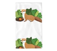 UDFKGLP Weasel in The Vegetable Garden - Toallas de toalla de 27.5 x 16 pulgadas, agradables al tacto, absorbentes, esponjosas y suaves para baño, playa, exteriores