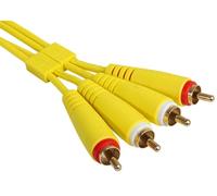 UDG - Cable de audio RCA - RCA recto amarillo 1,5 m