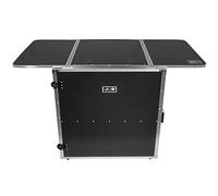 UDG FlightCase - Mesa de DJ Plegable + (Ruedas), Color Plateado MK2