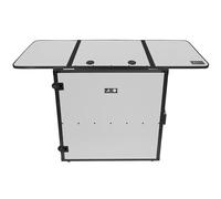 UDG FlightCase MK2 - Mesa Plegable para DJ (Ruedas), Color Blanco | Es totalmente modular en cualquier concierto. Mesa de DJ plegable de 9 mm MK2 con ruedas para estudio en casa o escenario