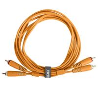 UDG Juego de cables de audio RCA - RCA naranja recto, 1,5 m, compatible con todos los dispositivos Jack a Jack