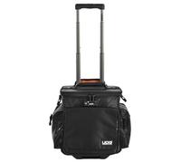 UDG U9981BL/OR Deluxe - Maletín con ruedas para dj (interior de color naranja), color negro