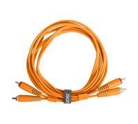 UDG Juego de cables de audio RCA - RCA naranja recto, 1,5 m, compatible con todos los dispositivos Jack a Jack