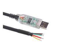 UDHBJEBQ Cable Serie USB a 3,3 v 5v TTL convertidor UART de Cabezal 6P 6 Pines 3V3 5V TTL TTL-232R-RPI for Pi 1,8 m(5V Logic Levels)