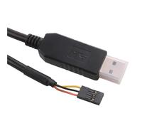 UDHBJEBQ Cable Serie USB a TTL 3,3 V 5 V 3P Conector de cabecera 3 Pines 3V3 Adaptador UART(5V Logic Levels)