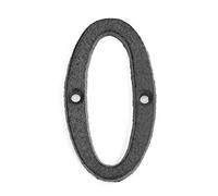 UDHSNJZG Numeros Casa Exterior Letrero de Hierro Fundido for casa, números Digitales Metal, Placa Puerta, decoración Pared for cafetería y Tienda(Silver)