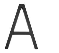 UDHSNJZG Numeros Casa Exterior Número de casa Autoadhesivo 5 Pulgadas for Puerta, buzón, dirección, apartamento, Placa con Nombre, Oficina, habitación Hotel(Black A)