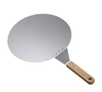 UDHSNJZG Pala Pizza Pala de cocina for pelar Pizza, paleta acero inoxidable, espátula for, herramienta for hornear tortitas con mango madera, herramientas for en la(10inch)