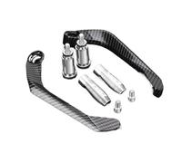 UDHSNJZG Palanca para Manillar Moto Protector de Mano for Palanca de Embrague de Freno de Manillar de Motocicleta Cubre Manetas Moto(Silver with Logo)