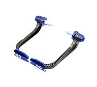 UDHSNJZG Palanca para Manillar Moto Protector de Mano Universal de aleación de Aluminio for Manillar de Motocicleta de 17-22mm Cubre Manetas Moto(Carbon-Blue)