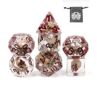 UDIXI Juego de Dados poliédricos D&D, 7 Dados de Calavera DND RPG Dados de Calavera Halloween para Dungeons and Dragons MTG y Otros Juegos de Mesa, d y d