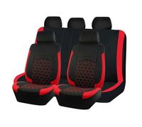 UDJCHK 5 Asientos Fundas Asientos Coche para Mazda CX-3 1.5 Diesel/1.8 Skyactiv-D/2.0, Cómodo y Transpirable Delanteros Y Traseros Impermeable Juegos Cubreasientos Protector,Red