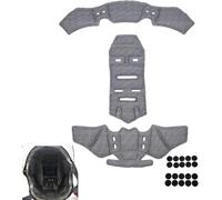 UDJCHK Almohadillas de Acolchado para Casco de Moto para Shark EVO-ES Carbon 2024-2025, Cojines de Repuesto Cómodos y Transpirables, Absorción de Sudor, Espuma Suave y Lavable,Grey