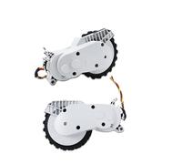 UDKZSQCB Accesorios de Motor de Rueda, compatibles con Xiaomi E10/ B112/ E12/ C103/ 3C Enhanced Edition, Piezas de Repuesto de Ruedas deslizantes for aspiradora Robot.(WhiteBlack LR)
