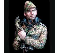 UDNDASBE 1/10 Kit de modelismo de resina de soldado con busto de comandante militar alemán de la Segunda Guerra Mundial sin pintar ni montar//r8F4Z8