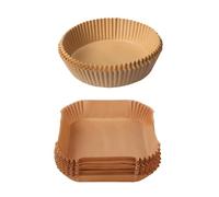 UDNFHL 100 Piezas De Papel De Estera para Hornear, Accesorios De Freidora De Aire, Papel De Hornear A Alta Temperatura, Suministros De Cocina, Accesorios para Cocinar.