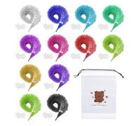 UDNFHL 12 Piezas De Juguetes para Orugas Y Bolsa De Almacenamiento De 1 Pieza, Accesorios De Espectáculo De Magia, Juguetes Creativos De Felpa, Regalos De Fiesta.