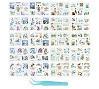 UDNFHL 20 Pegatinas Temáticas De Viajes Y 1 Pieza De Pinzas, Pegatinas Retro, Accesorios De Álbumes De Recortes, Decoraciones Diarias, Calendarios, Álbumes De Fotos, Tarjetas De Felicitación.