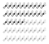 UDNFHL 50 Clips De Metal, Herramientas De Almacenamiento De Oficina, Carpetas, Suministros De Estudio Y Oficina, Clips Multifunción.