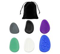 UDNFHL 6 Piezas De Juguetes Descomprimidos Y 1 Pieza De Bolsa De Terciopelo, Juguetes Sensoriales Creativos, Juguetes De Silicona Suave, Regalos para Niños.