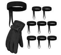 UDNFHL Cinturón Cole De Guantes De Esquí De 8 Piezas, Almacenamiento De Guantes De Esquí, Correa contra La Muñeca Anti-Perdida, Accesorios Deportivos Al Aire Libre.