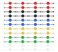 UDNFHL Rotador De Flecha De Plástico De 48 Piezas, Accesorios De Juguete De Tocadiscos Creativos para Juegos, Reutilizables, Reutilizables.