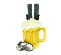 Udo Schmidt Hucha Aprés Ski Vaso de cerveza con esquís 16 cm hucha vacaciones invierno nieve