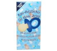 Udo Schmidt Toallitas cosméticas con diseño de glúteo, color azul, incluye 80 unidades.