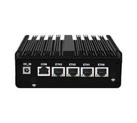UDPTCP Firewall Mini PC Quad Core N150, DDR5 1* M NvME, 4 x 2.5GbE i226V LAN sin ventilador Hardware de computadora, dispositivo micro router, AES-NI, OPNsense, puerto TypeA, 16GB RAM 512GB SSD