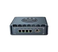 UDPTCP Micro Firewall, 4 puertos LAN i226-V de 2.5 Gbe, mini PC sin ventilador Intel Core i7-1265U de doce núcleos, 2 DDR4 1 M.2 compatible con enrutador AES-NI Barebone PC VPN, HDMI DP USB3.0 sin RAM