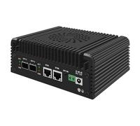 UDPTCP Mini PC N150 Barebone, Firewall Hardware Inte l82599ES 2 x 10GbE SFP+, 2 x i226V 2.5GbE LAN, DDR5 2*M.2 NVMe, WiFi6/WiFi7, Micro Router Appliance Support Home Office OPNsense AES-NI, ranura
