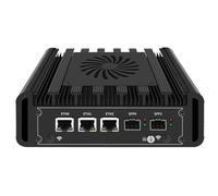 UDPTCP Mini PC N300 ES Firewall Hardware Inte l82599ES 2 x 10GbE SFP+, 3 x i226V 2.5GbE LAN OPNsense Appliance, AES-NI, 2HD, ranura para tarjeta SIM, ranura WiFi M.2, 8GB RAM 128GB SSD