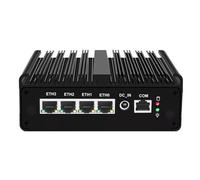 UDPTCP Mini PC N5105 sin ventilador con DDR4 M.2 Nvme 4 i226 2.5G LAN, 2 USB2.0, 2 USB3.0, ranura para tarjeta SIM, mini computadora de computadora compatible con WiFi de doble banda para la industria