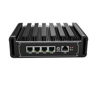UDPTCP Mini PC sin ventilador I5-1135G7 con 4 x i226 2.5G LAN, DDR4 1 M.2, 4 USB3.0, ranura para tarjeta SIM, mini computadora de computadora compatible con WiFi de doble banda para negocios