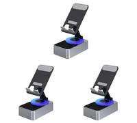 UDSKNV[KSL 3X Soporte para Teléfono Móvil, Banco de Energía de Audio, Altavoz de Llamada Bluetooth, Escritorio Giratorio Plegable Multifunción, Gris