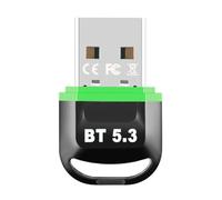 UDSKNV[KSL Adaptador USB Bluetooth 5.3 Transmisor Receptor de Audio Inalámbrico Unidad Libre para PC Portátil Altavoz Ratón Teclado