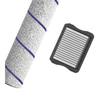 UDXVUXCX Filtro De Cepillo Giratorio, Compatible con Rowenta X-Clean, 10 Aspiradoras En Seco Y Húmedo Reemplace Los Accesorios del Filtro del Cepillo Giratorio(1 Roller 1 Filter)