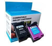 UDXZAIJQ Cartucho de Tinta de Repuesto 305XL F6U67AE F6U68AE, Compatible con HP305 DeskJet 1210, 1212, 2710, 2720, 4110, 4120, 4130, 6020, 6030, 6420 y 6430.