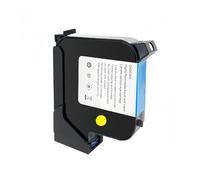 UDXZAIJQ Cartucho de Tinta de Secado rápido for Impresora de inyección de Tinta portátil de 25,4 mm, 65 ml, Negro, a Base de solvente, for impresoras sin cifrado.(25.4mm Yellow Ink)