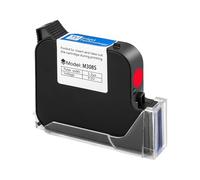 UDXZAIJQ Cartucho TIJ de 25,4 mm for Impresora de inyección de Tinta, Tinta solvente Resistente al Agua, de Secado rápido, Color Negro, Rojo, Amarillo, Azul y Verde.(1PC-Red-25.4)