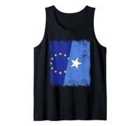 UE Somalia Media Bandera Unión Europea Orgullo Somalí Camiseta sin Mangas