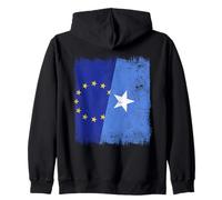 UE Somalia Media Bandera Unión Europea Orgullo Somalí Sudadera con Capucha